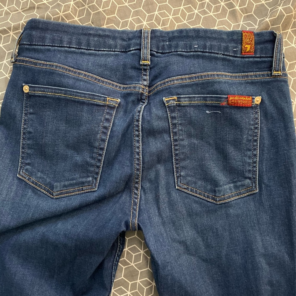 7 for all mankind b(air) ankle skinny jeans sz 27